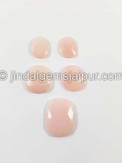 Pink Opal Rose Cut Slices